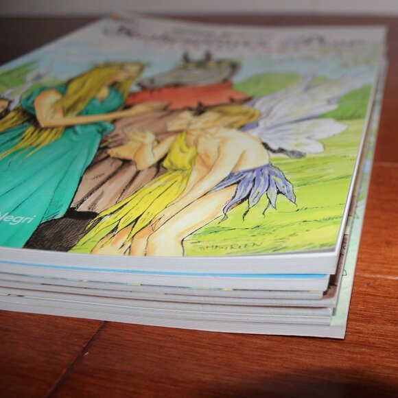 7x Dover Coloring Books Aztec Fairyland Unicorns Beowulf Shakespeare Jet Fighter - Picture 5 of 14